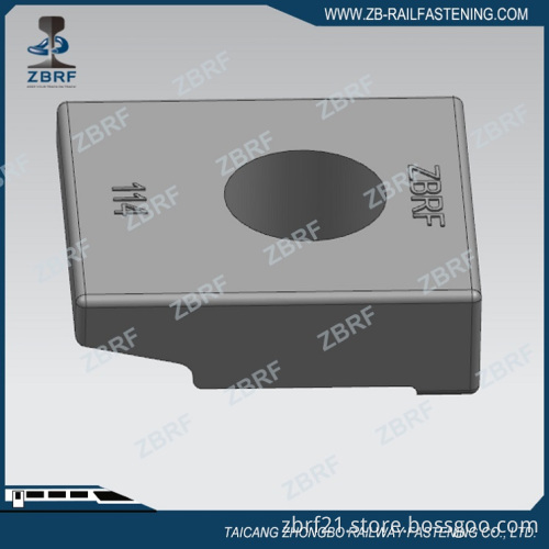 Mild steel crane rail fixing clamp for H-beam